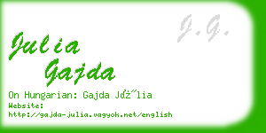 julia gajda business card